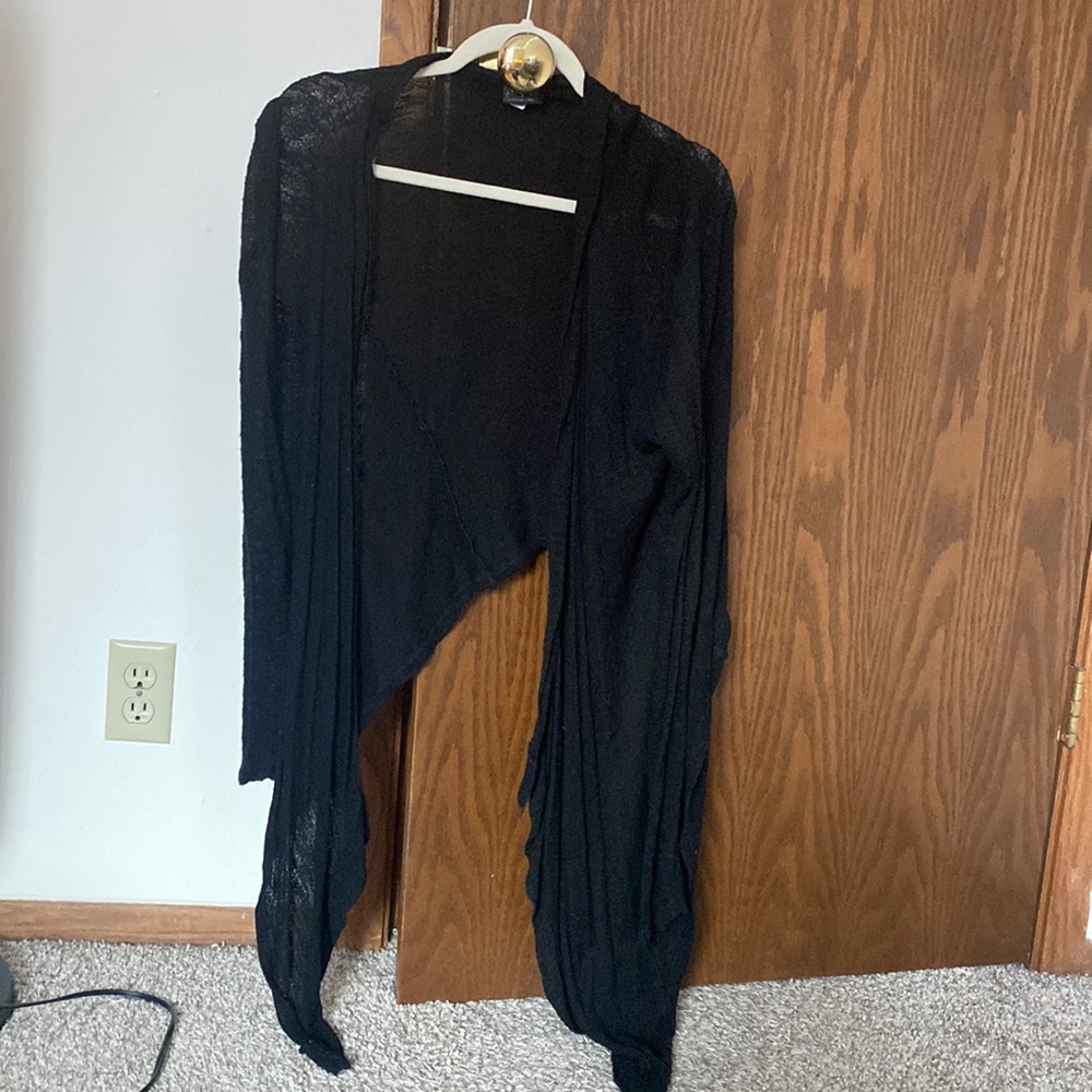 Lon sleeve black cardigan